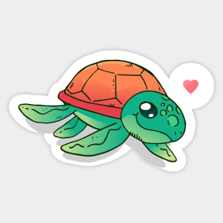 Cute Sea Turtle Sticker